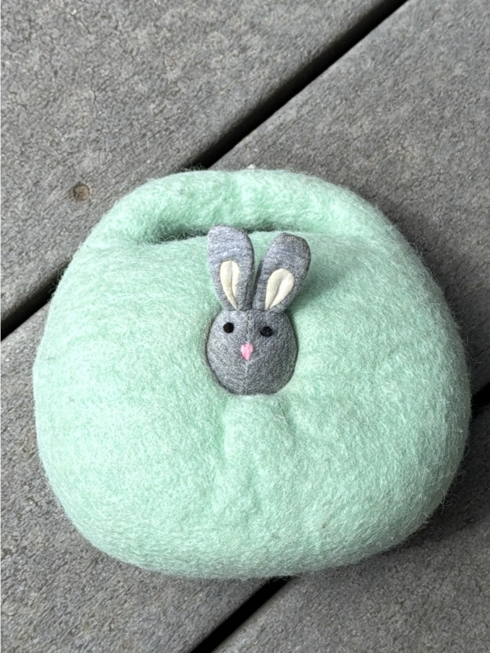 LOVEVERY Bunnies Felt Kids Purse
